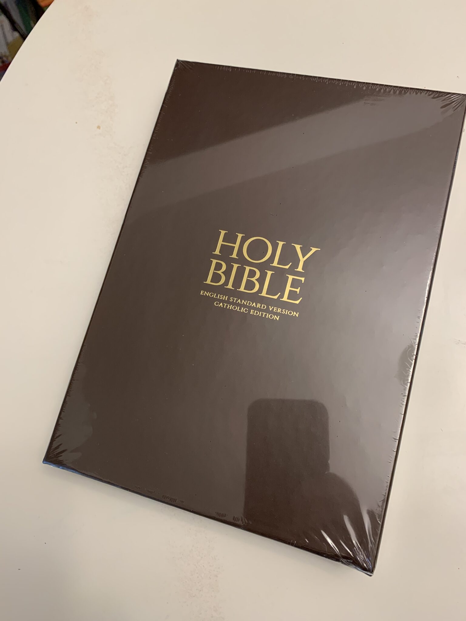 FIRST LOOK ESVCE Bonded Leather (Mahogany) Catholic Bible Talk